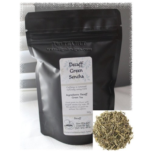 Decaff Green Sencha - Tigz TEA HUT Creston BC 